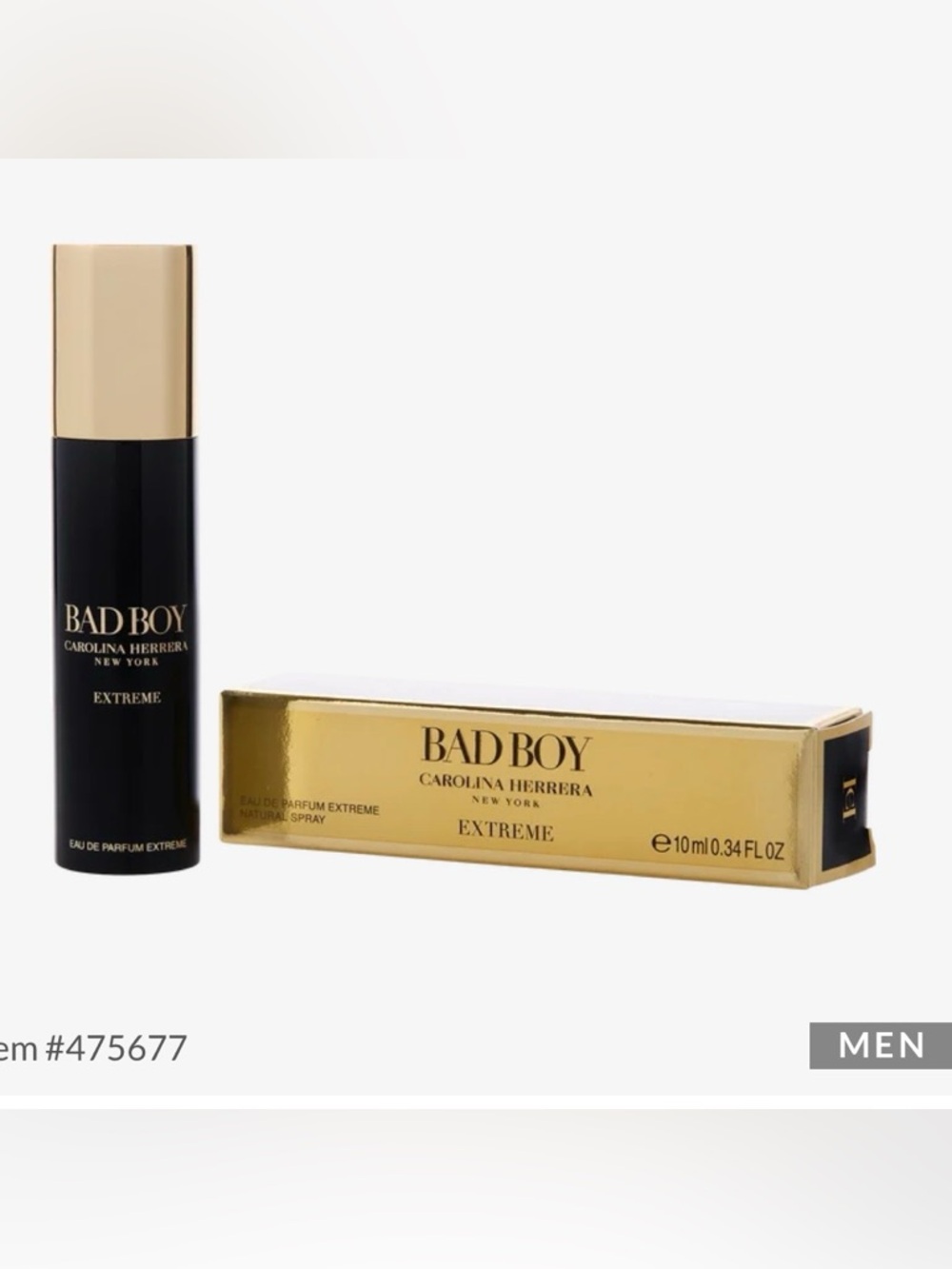 Bad Boy Extreme by Carolina Herrera Travel Size Eau de Parfum